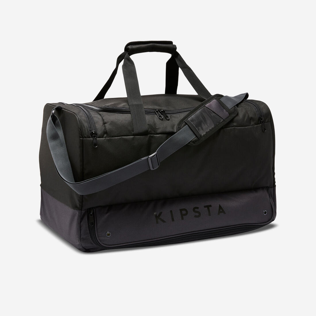 Sac de sport rigide et pliable 75L, noir