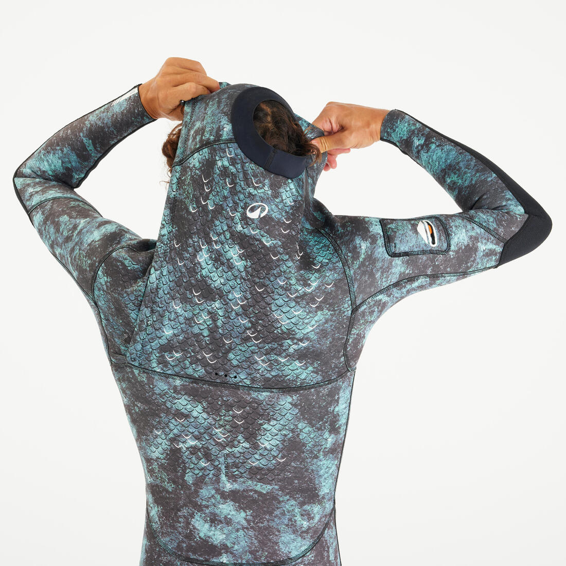 Shorty chasse sous-marine néoprène 2.5mm homme - SPF 900  manches longues camo