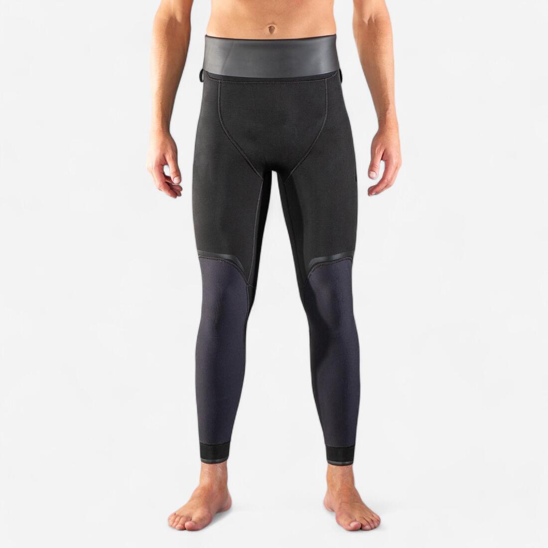 Pantalon chasse sous-marine homme néoprène 5mm refendu SPF 900 Noir
