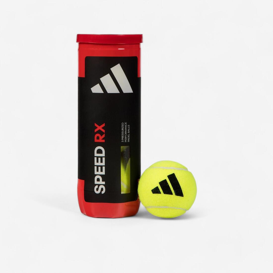 Tube de 3 balles de padel pressurisées - Adidas Speed RX