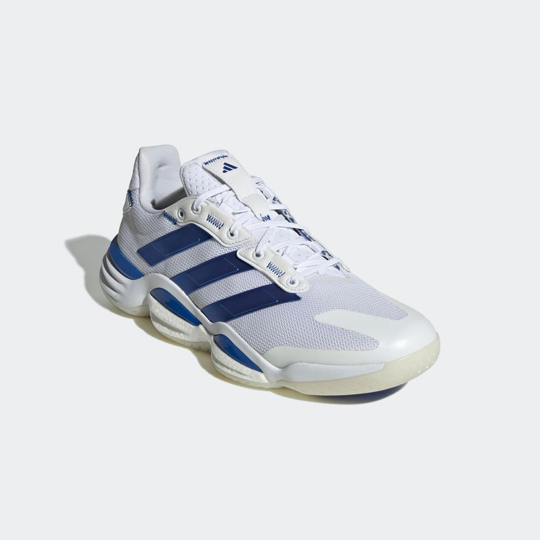 Chaussures de handball adulte - adidas stabil 16 blanc / bleu