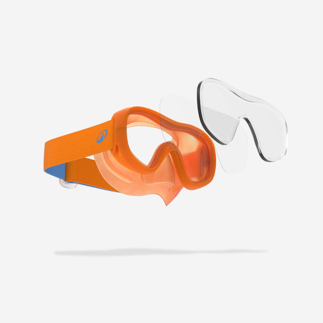 Kit snorkeling masque anti buée COMFORT tuba DRYTOP, 100 enfant