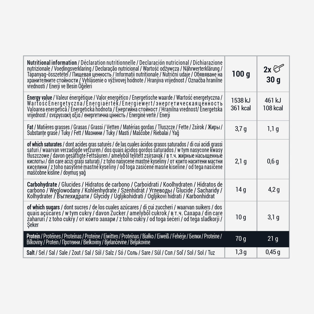 Whey protein cookies & cream 900g