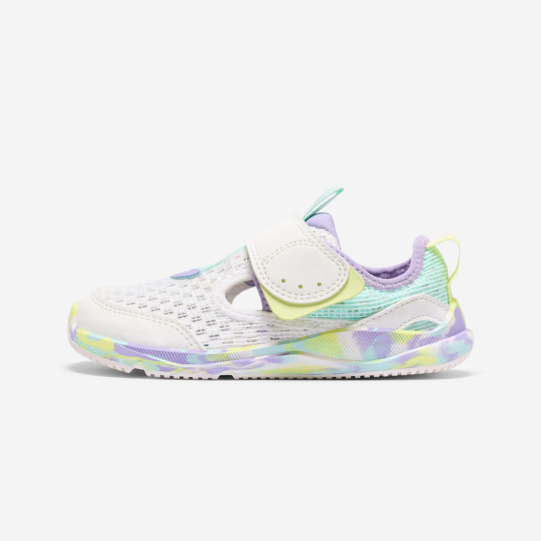 Chaussures Barefoot à scratch respirantes enfant, Stepper Fresh violet et