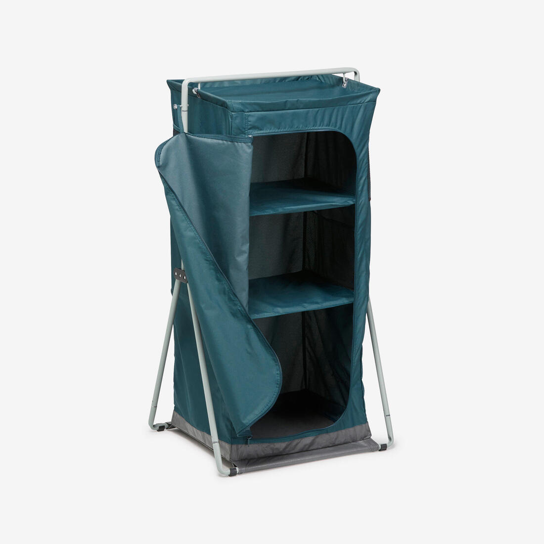 Armoire pliable et compacte pour le camping - Basic – bleu canard