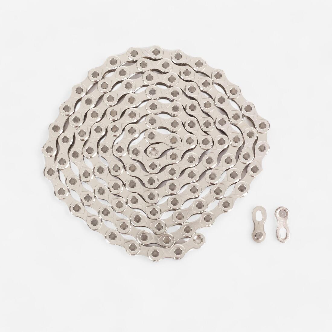 CHAÎNE 10 VITESSES E10S KMC 118 MAILLONS _ RENFORCEE (ADAPTEE POUR E-BIKE)