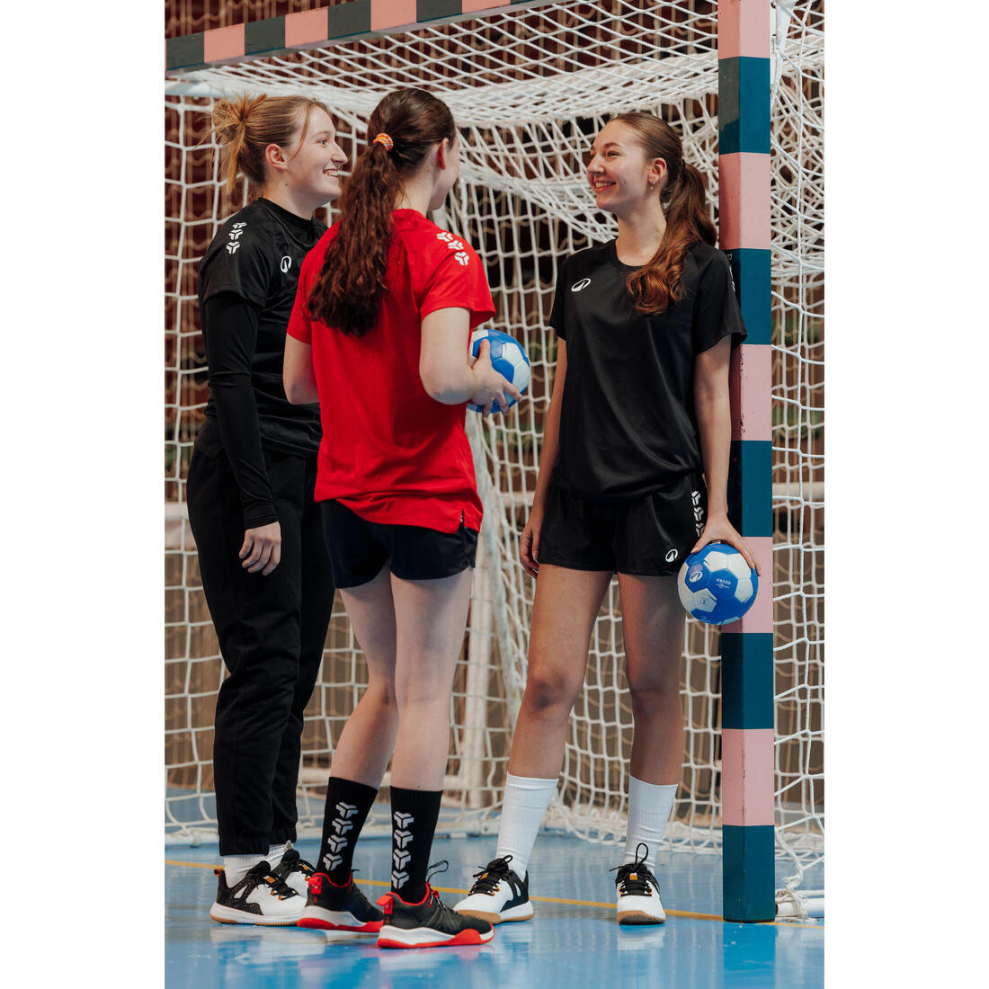 Chaussures de Handball H300 BLANC NOIR