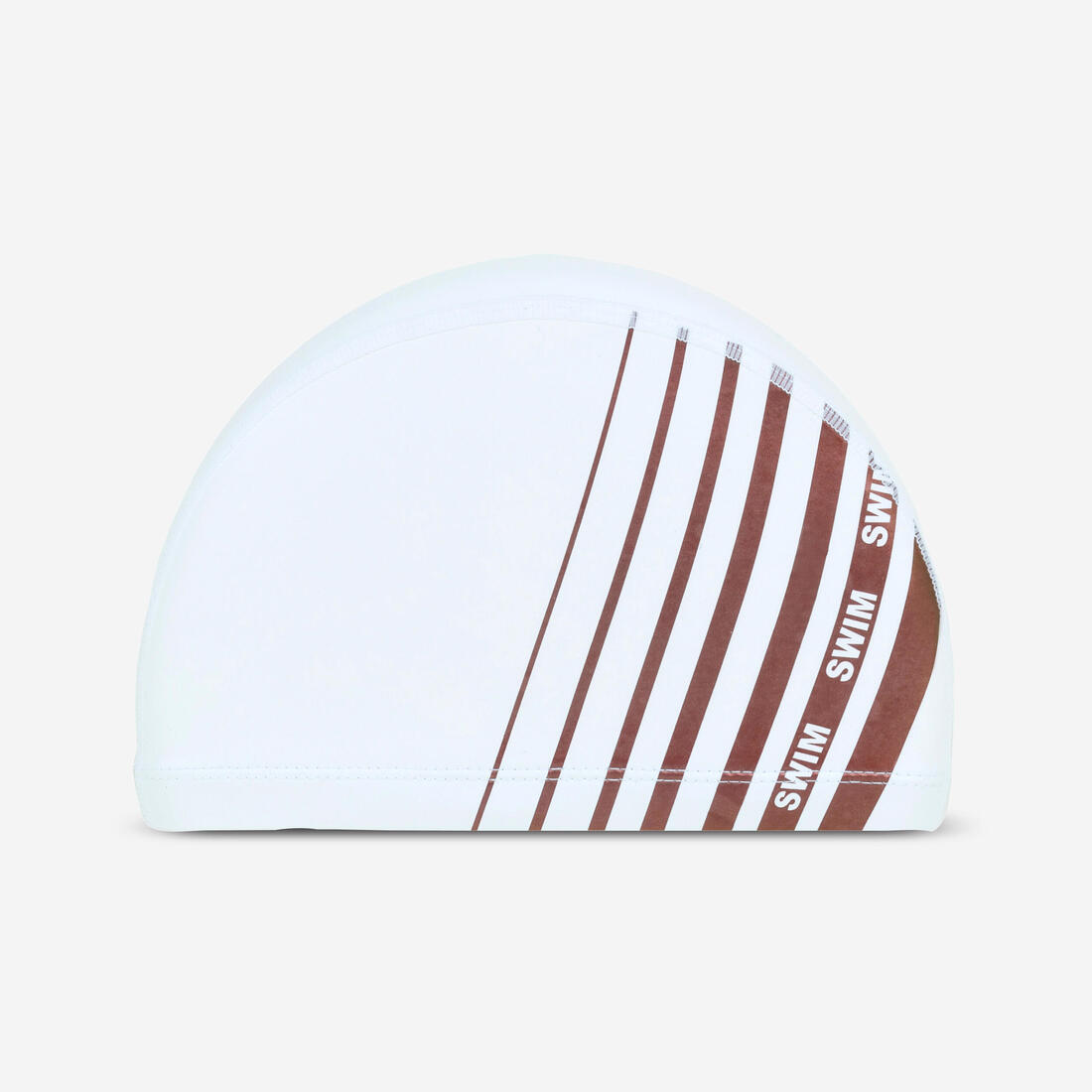 Bonnet de bain en maille enduite - tissu imprimé - taille m - blanc line