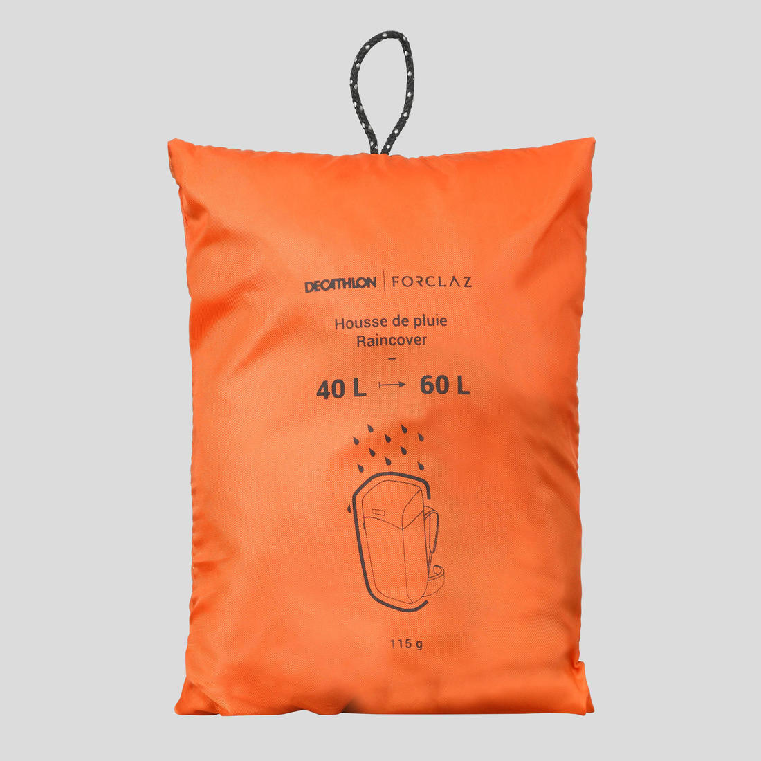 Housse de pluie basique pour sac à dos de trekking - 40/60l