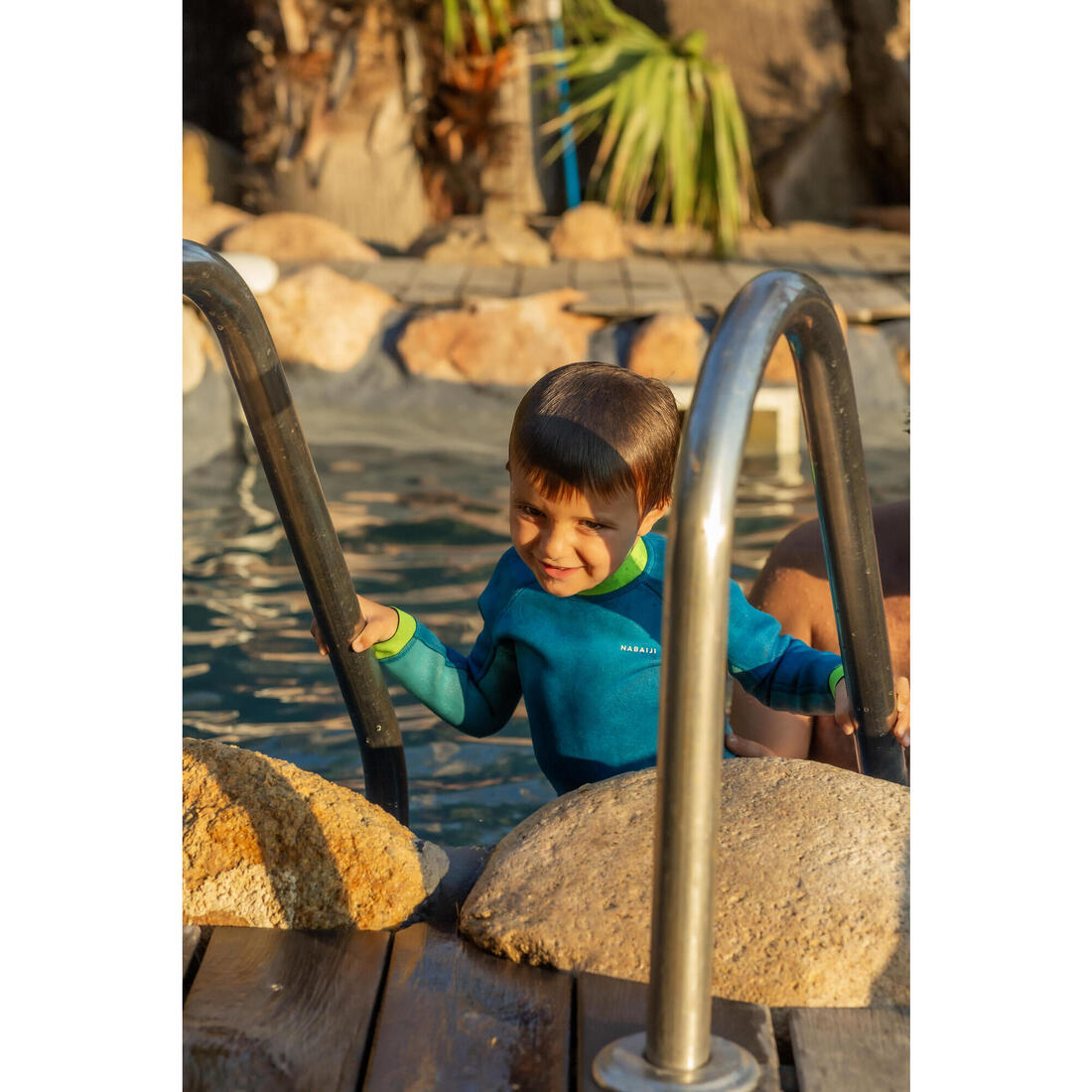 Combinaison Néoprène Natation  Jeune Enfant - TI WARM - Bleue