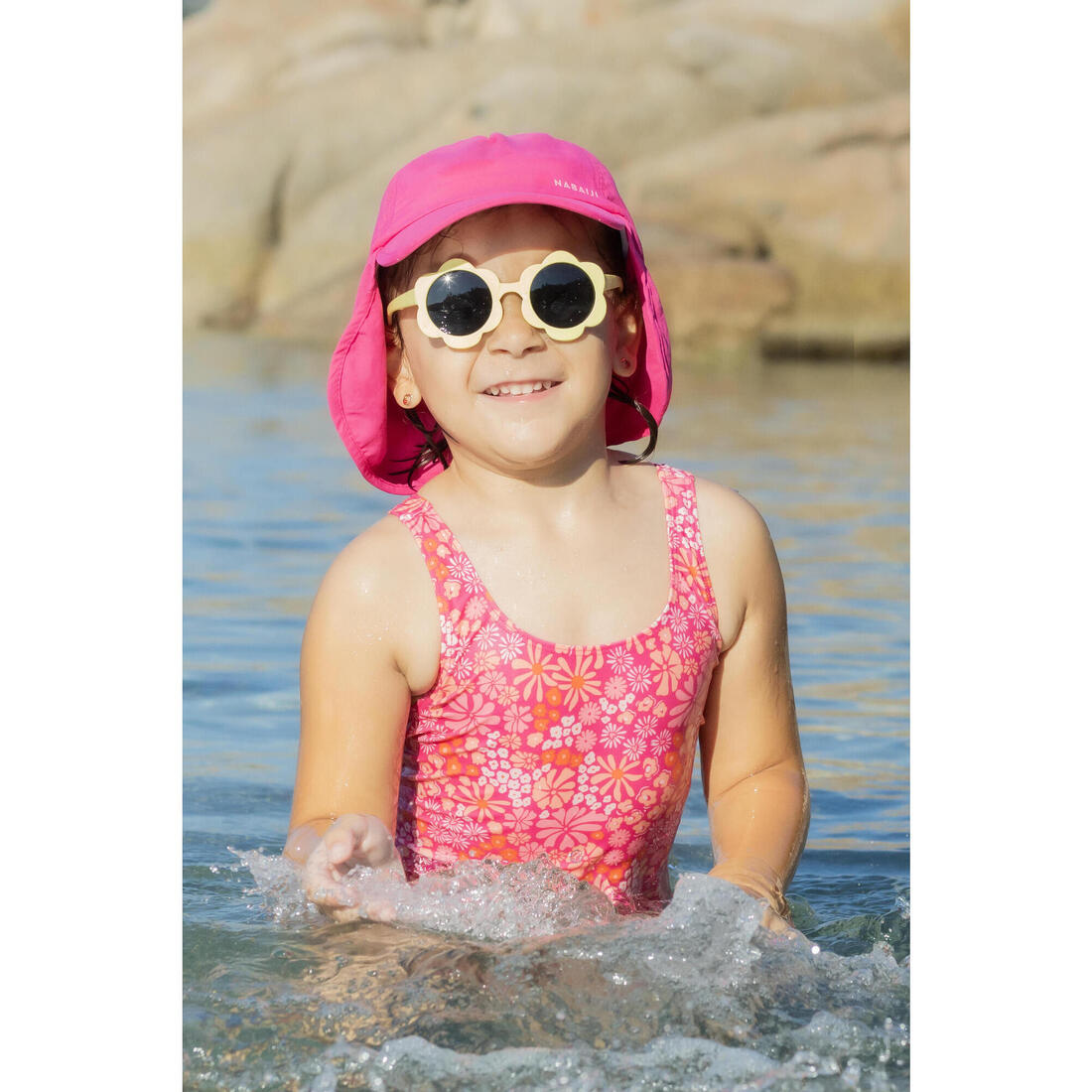 Casquette anti UV bébé nageur