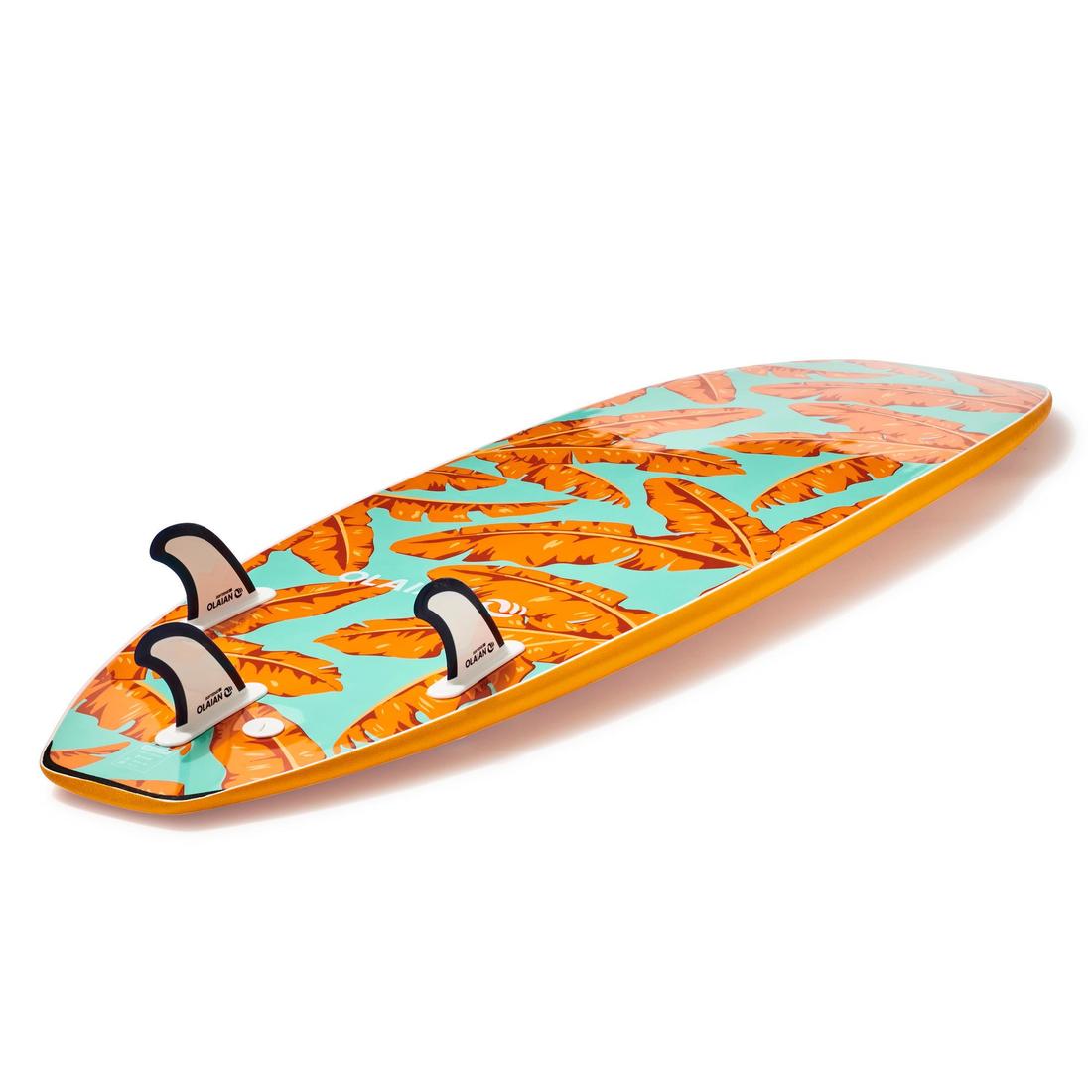 Planche de surf mousse 6' - 500 jaune
