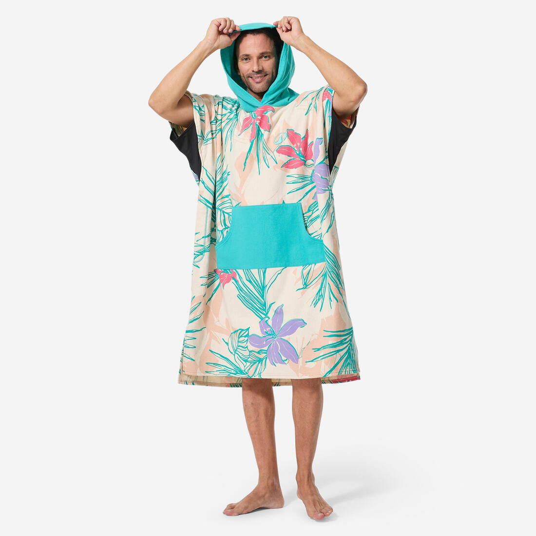Poncho de plage surf adulte à partir de 150 cm, 500 Sunset