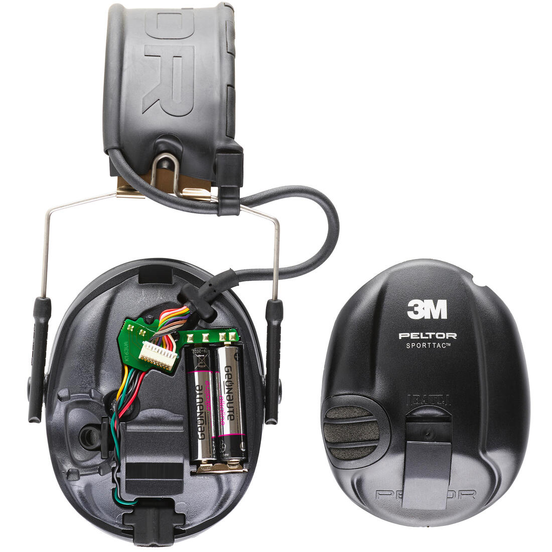 Casque électronique anti-bruit Peltor SportTac noir rouge