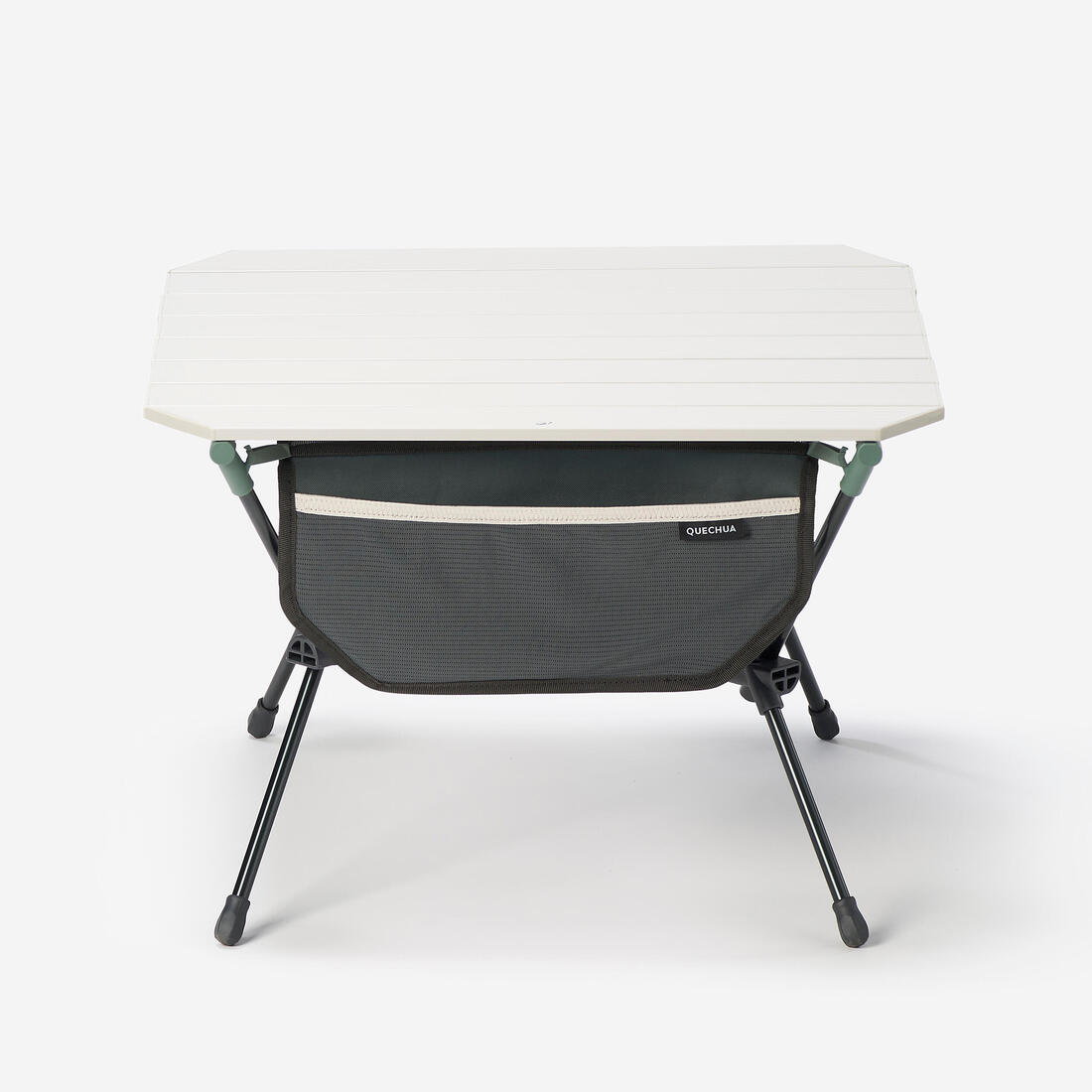 TABLE BASSE -  COMPACTE - DE CAMPING- 500  -BEIGE- VERT