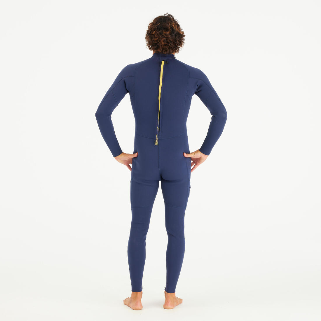 Combinaison intégrale surf, caoutchouc naturel 2/2 mm Homme, Yulex 100 bleu