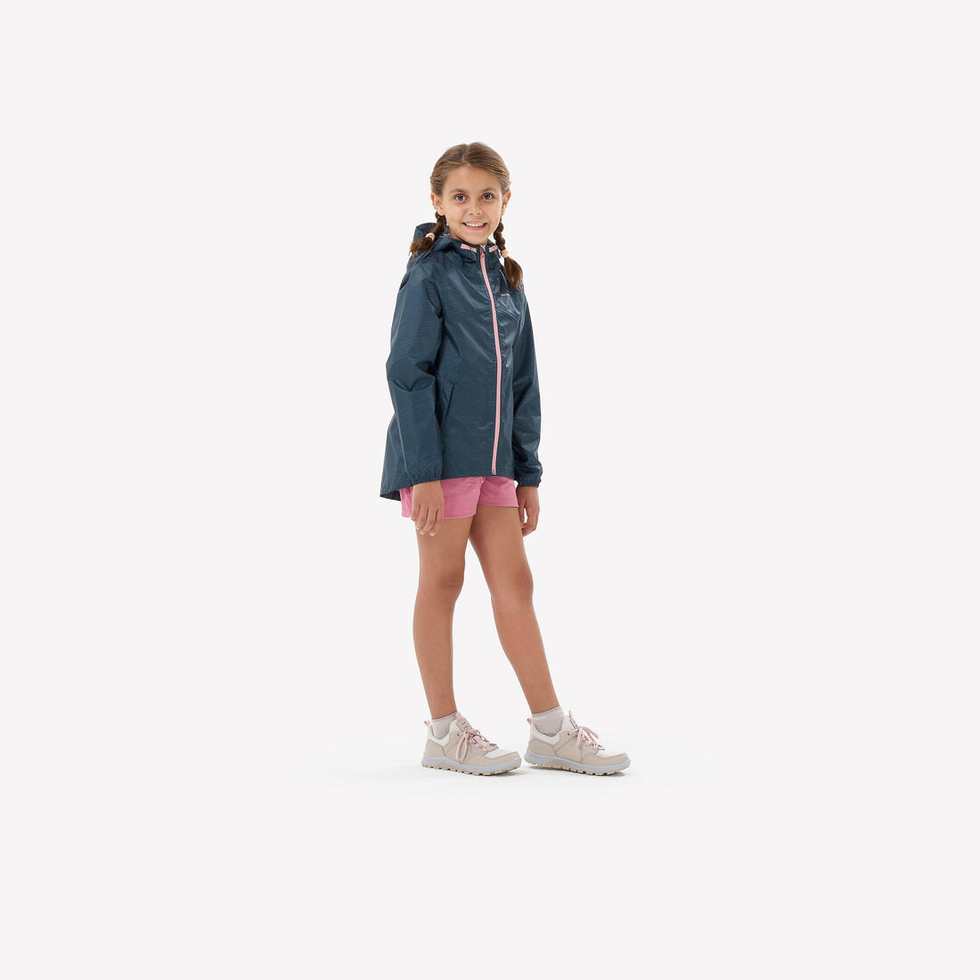 Short de randonnée enfant -  MH500 gris foncé - 7 15 ans