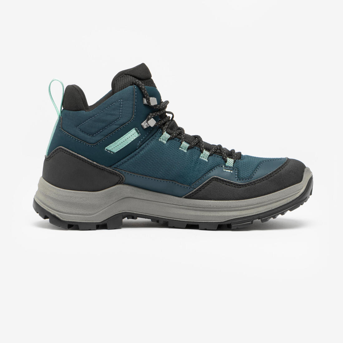 Chaussures imperméables de randonnée montagne - MH100 Mid Vert - Femme