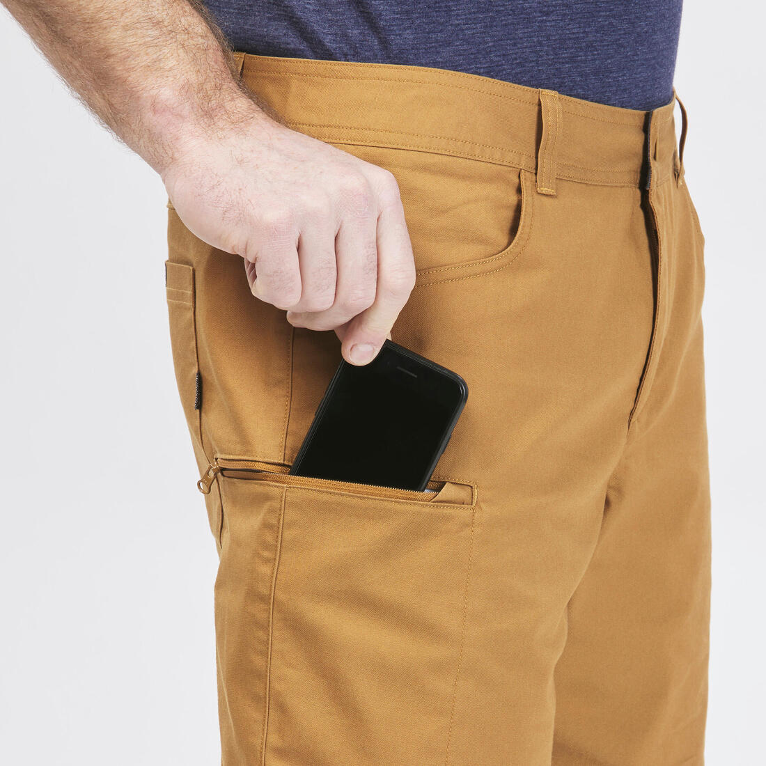 Short de randonnée homme, NH500 Regular