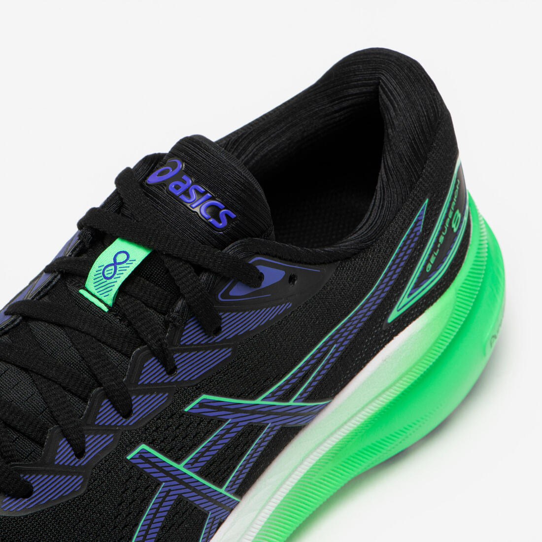 Chaussures running homme, Asics Superion 8 turquoise et vert