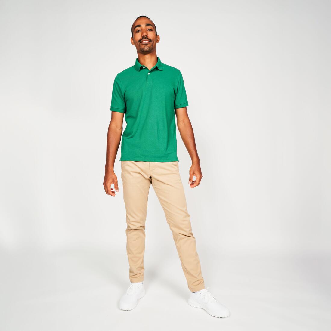 Polo de golf en coton polyester manches courtes homme, MW500