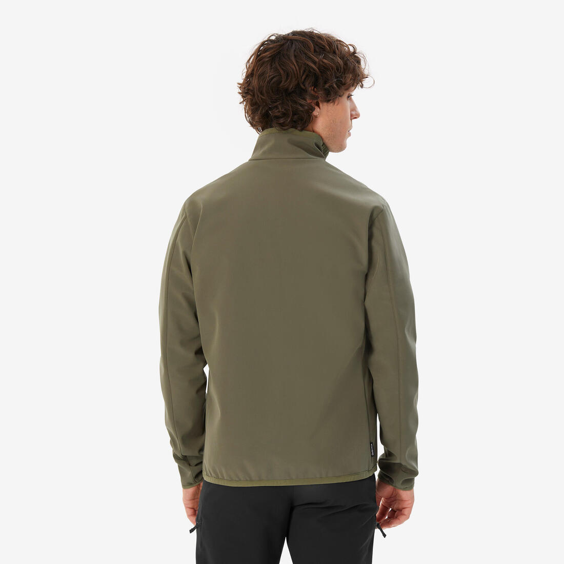 Veste de trek coupe-vent softshell homme MT100 khaki