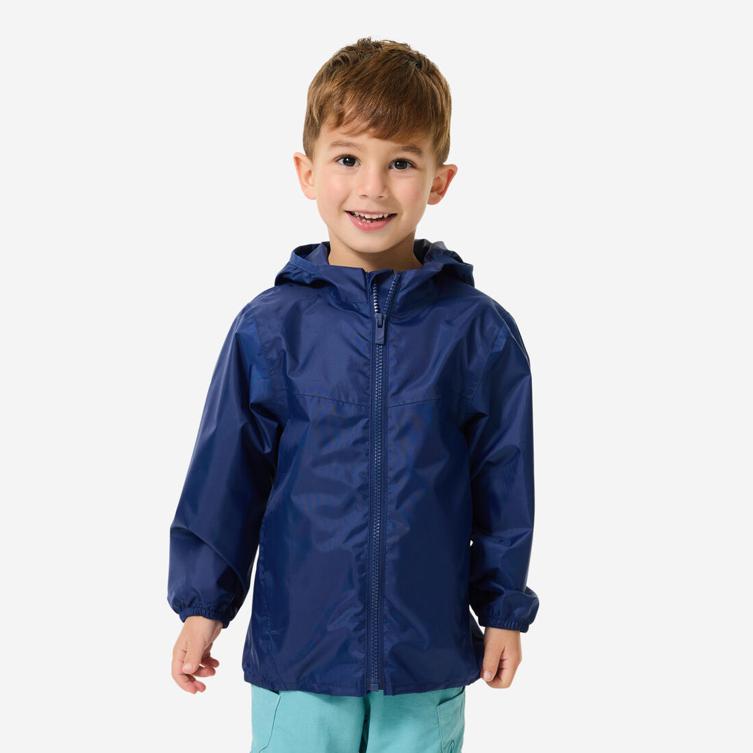Veste imperméable de randonnée enfant 2-6 ans, MH100 zip kid