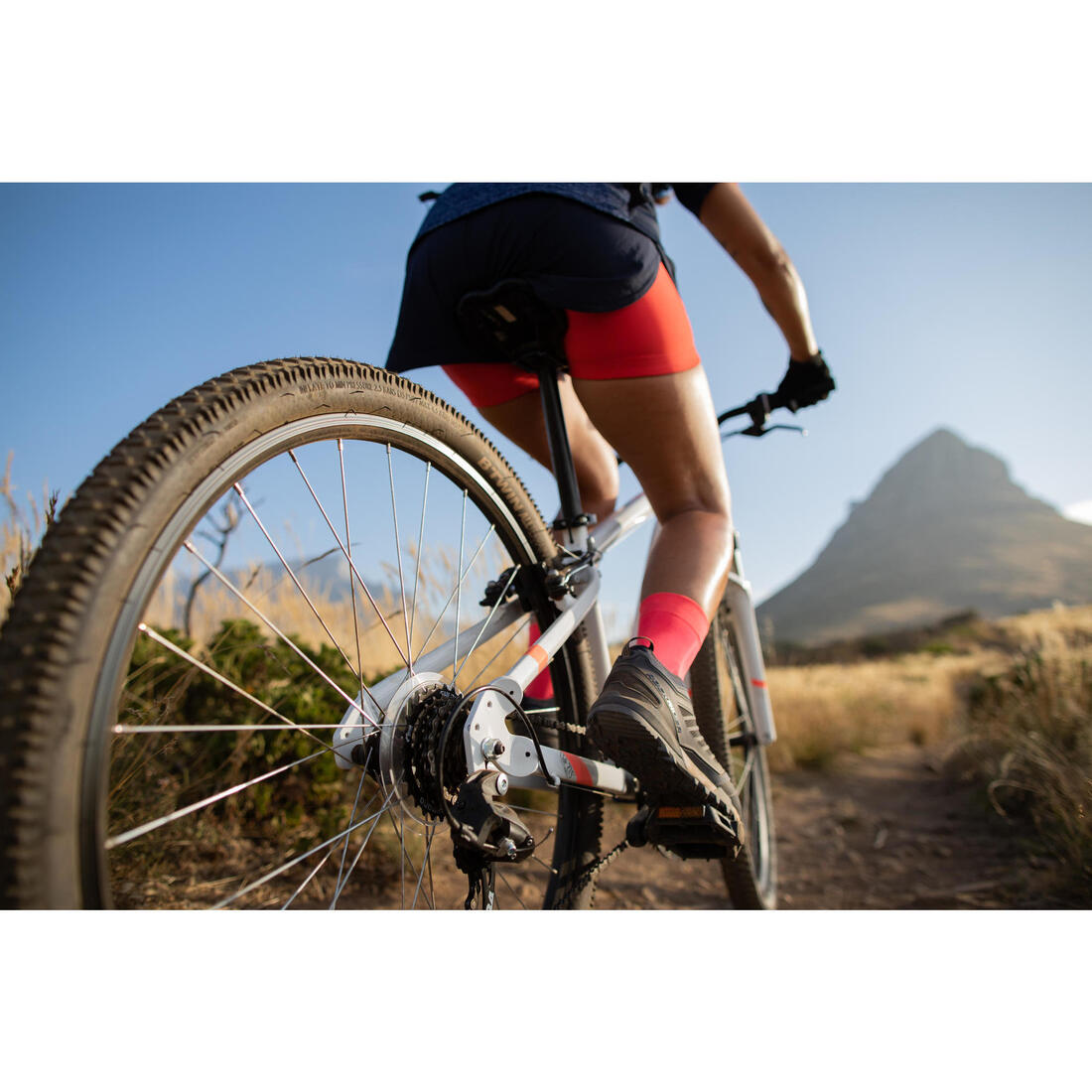 Short vtt expl 100 femme noir et