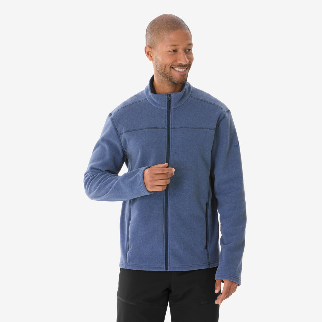 Polaire de randonnée montagne homme, MH100 full zip
