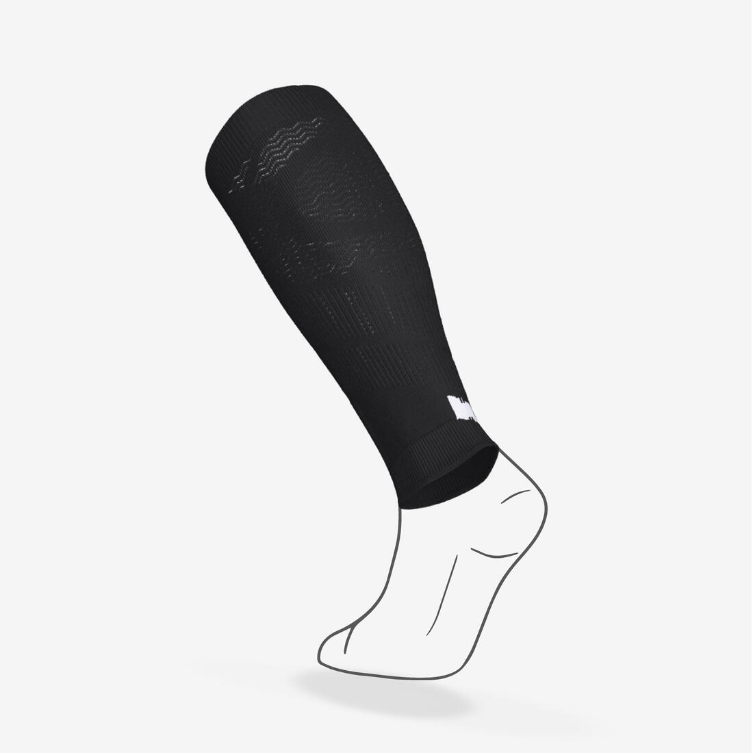 Manchons de compression running KIPRUN 900 blancs