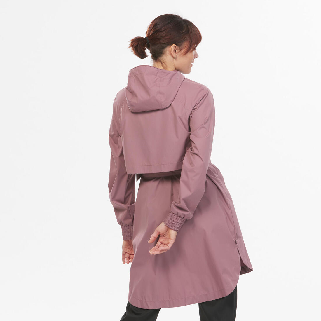 Veste de randonnée imperméable femme, Raincut Longue