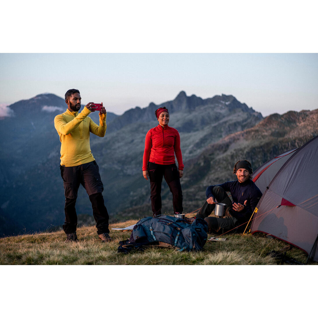 Pantalon déperlant de trek montagne - MT900 - Femme