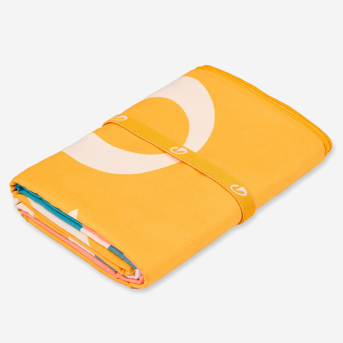 Serviette de bain microfibre compacte XL 110 x 175 cm, imprimé feuillage