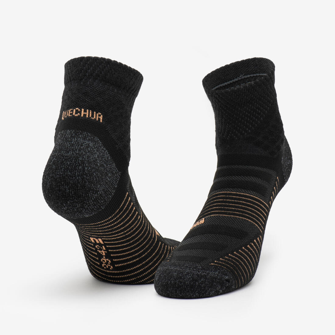 Chaussettes de randonnée mid laine (2 paires) adulte, Hike 900