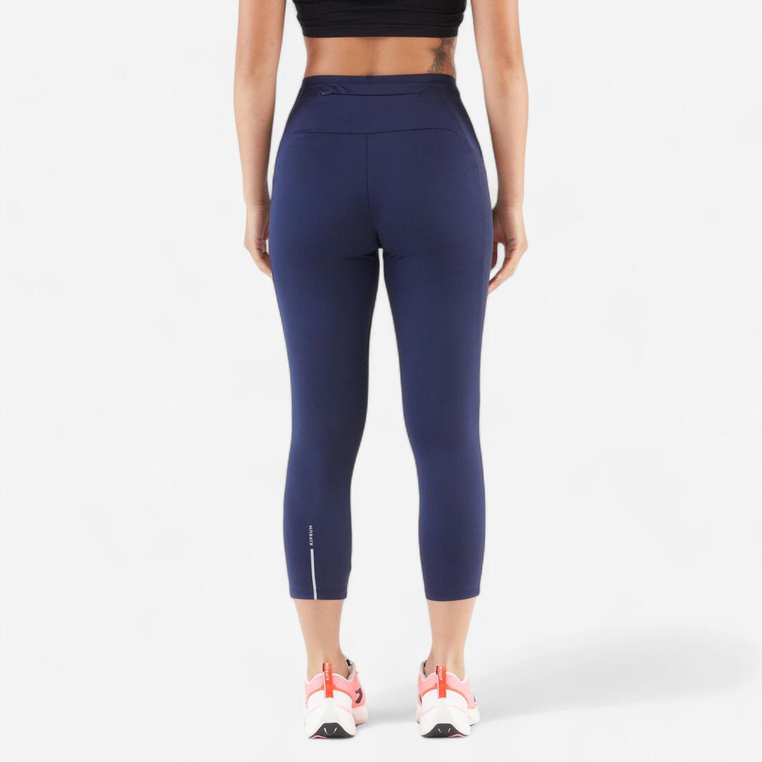 Legging court de running respirant Femme - KIPRUN Run 500 Confort