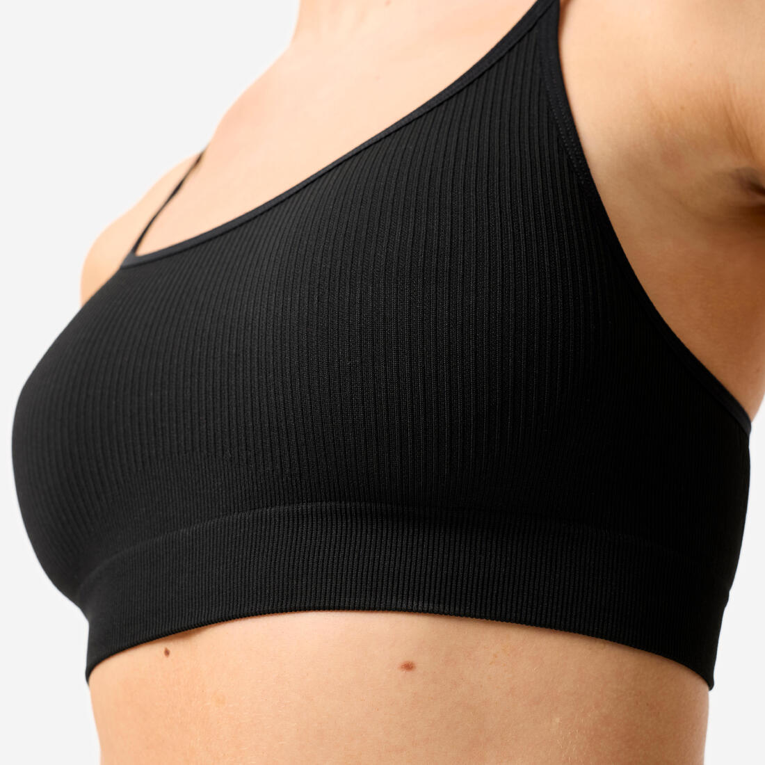 Brassière bralette côtelée femme