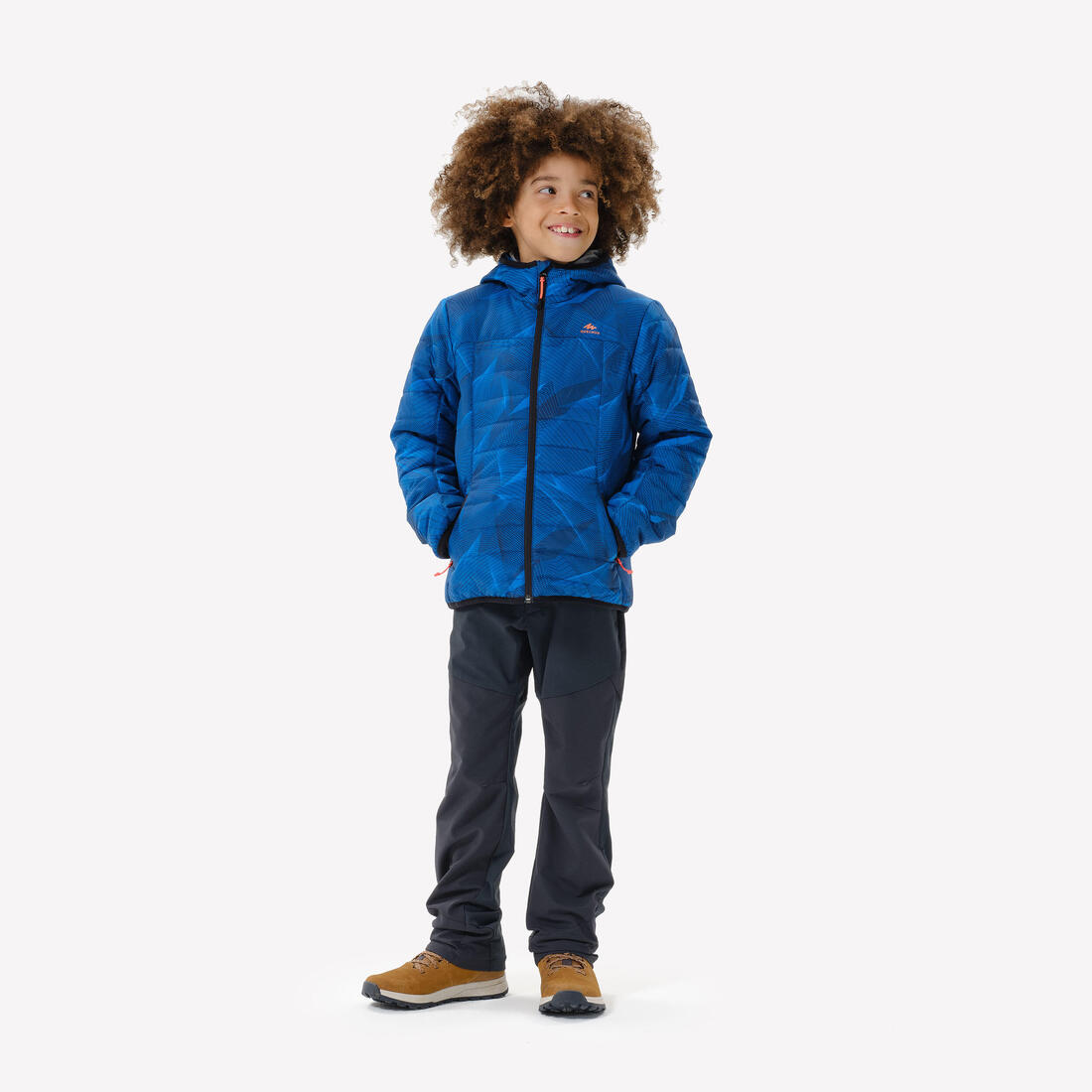 Doudoune de randonnee - mh 500 bleu - enfant 7-15 ans