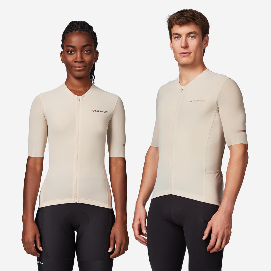 Maillot manches courtes de vélo route longue distance unisexe, EDR ULTRA