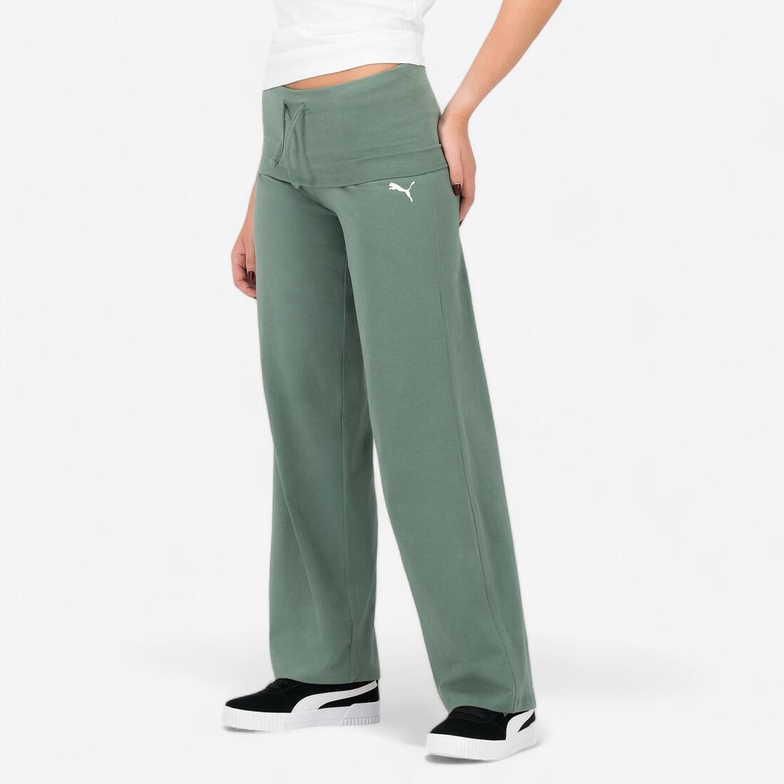 Pantalon jogging fitness PUMA vert femme