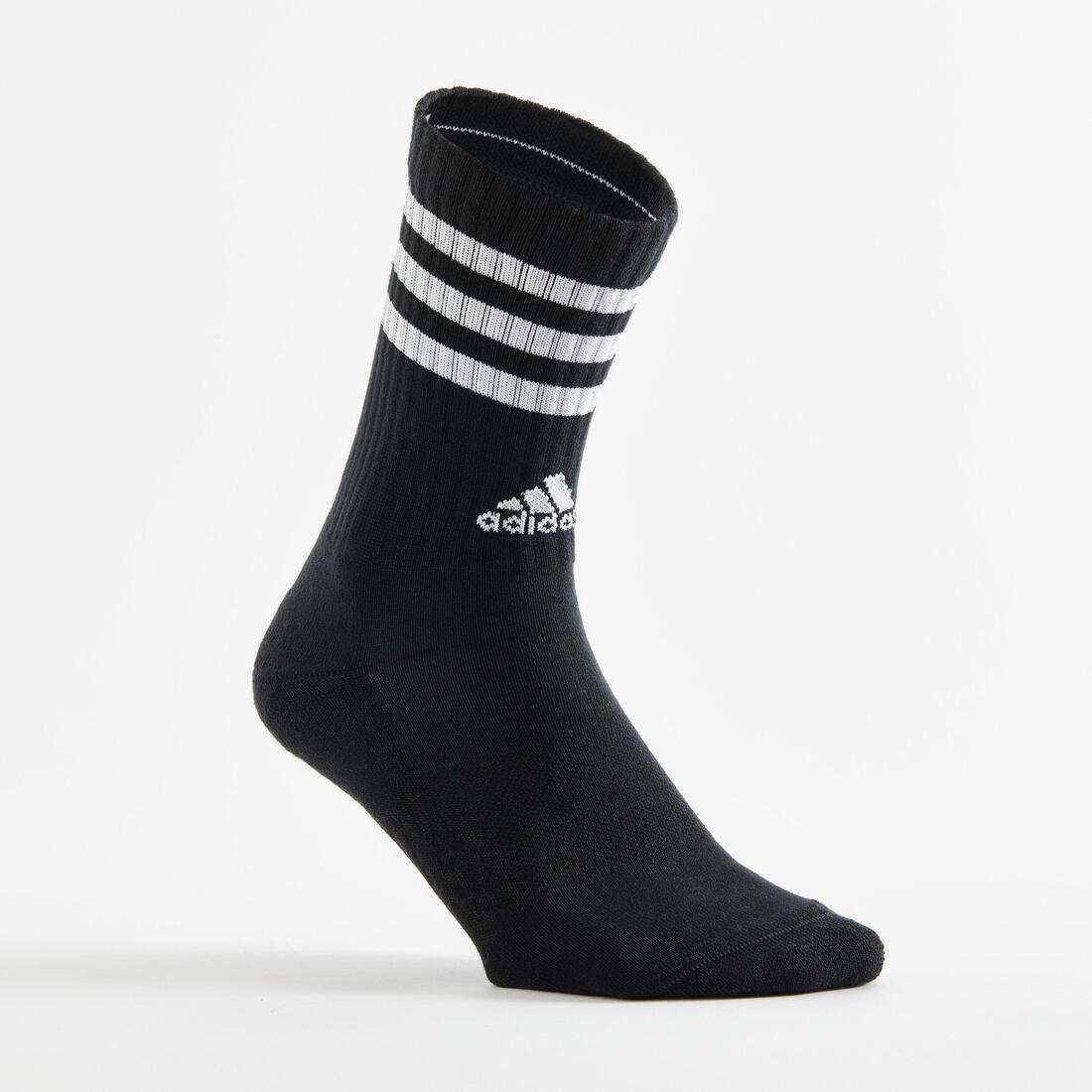 CHAUSSETTES DE SPORT HAUTES ADIDAS STRIPES NOIR BLANC LOT DE 4