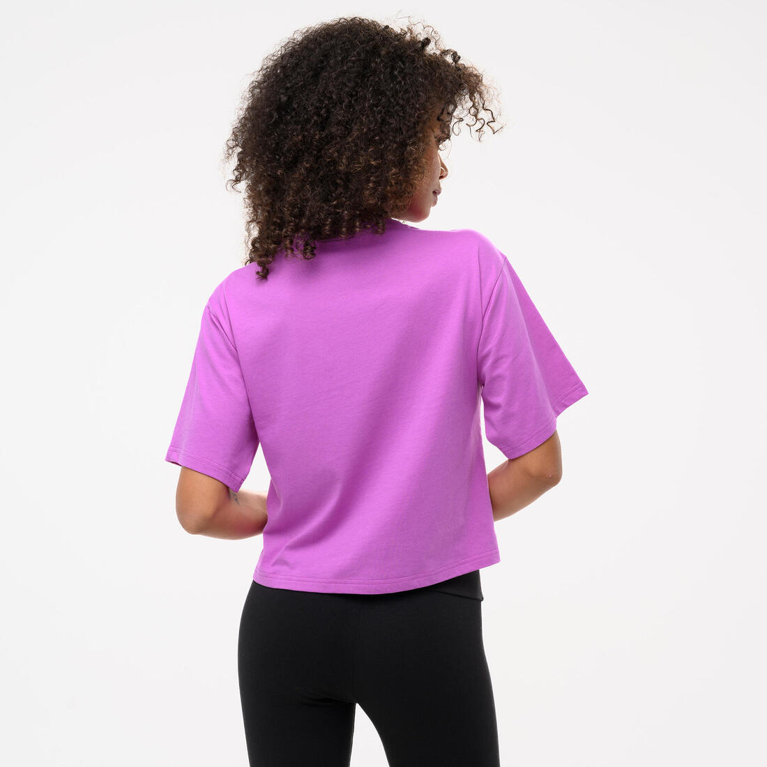 T-shirt en coton court à manches courtes femme