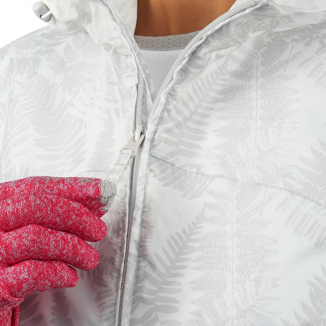 Veste de randonnée déperlante coupe-vent femme, Raincut Full Zip