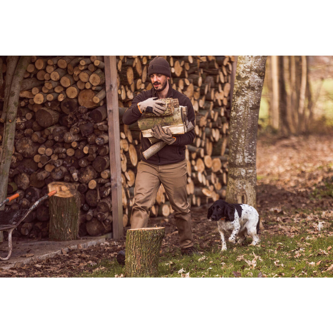 PANTALON RESISTANT  UTILITAIRE 500 MARRON