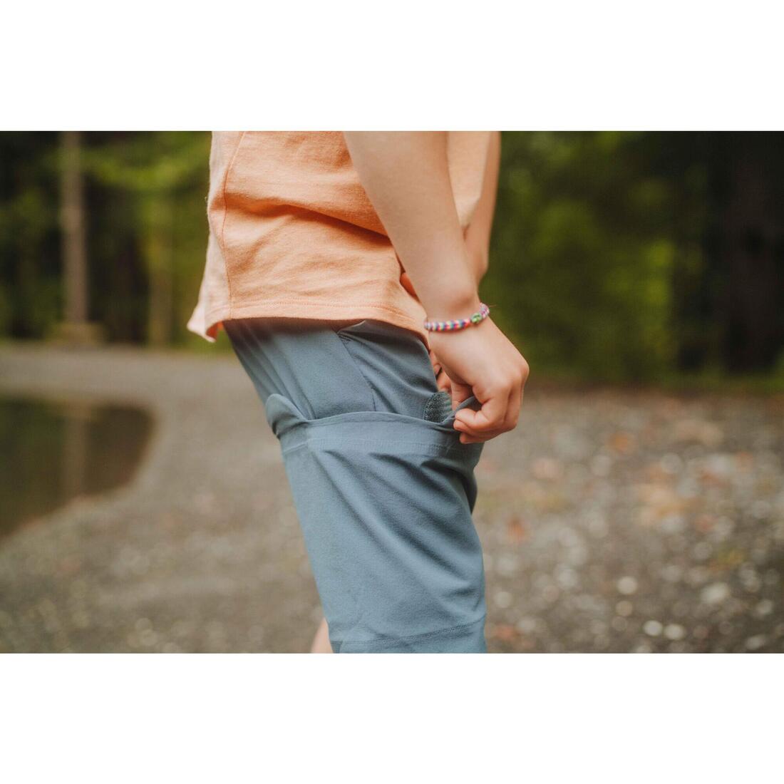 Pantalon modulable de randonnée enfant 2-6 ans, MH100 Easy bleu
