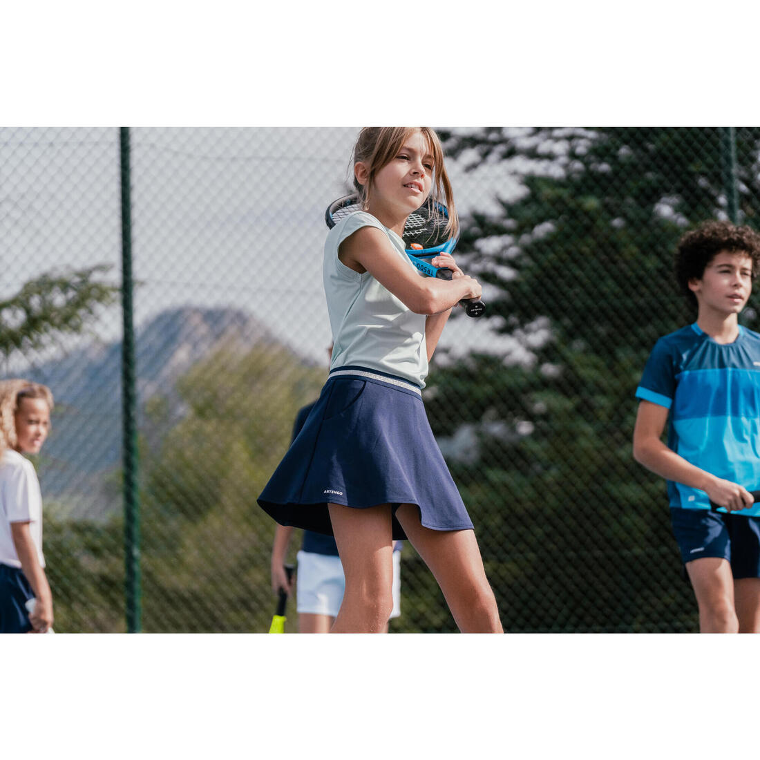 T-shirt de tennis fille - TTS500