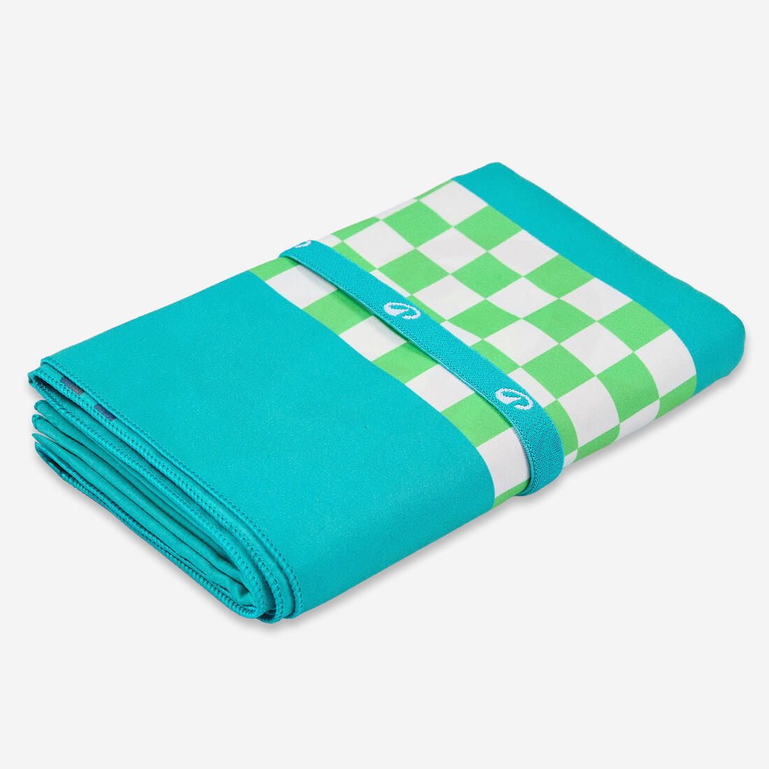 Serviette de bain microfibre compacte XL 110 x 175 cm, imprimé feuillage