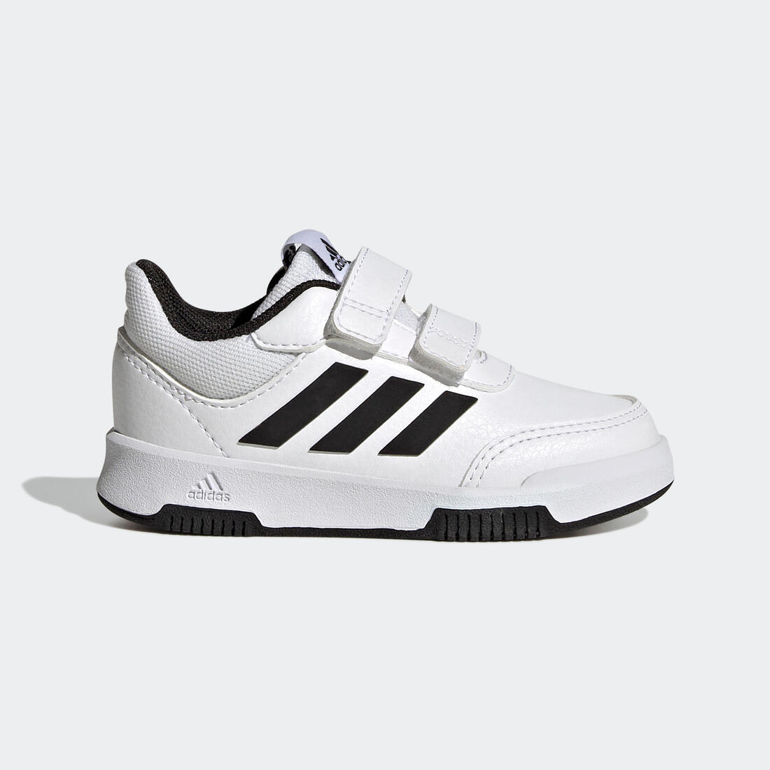 Baskets à scratch bébé - adidas Tensaur blanc/noir
