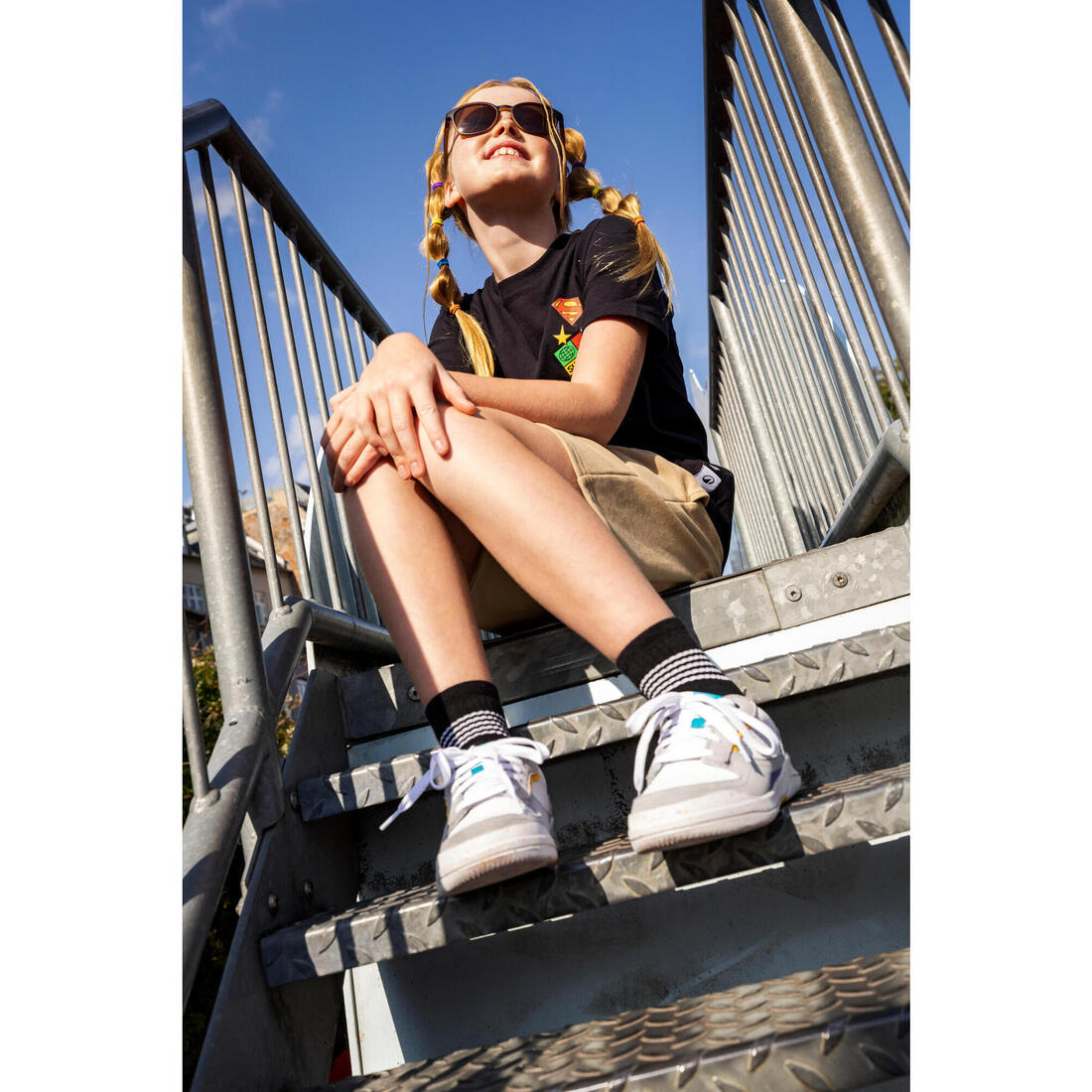 Short multisport coton enfant mixte