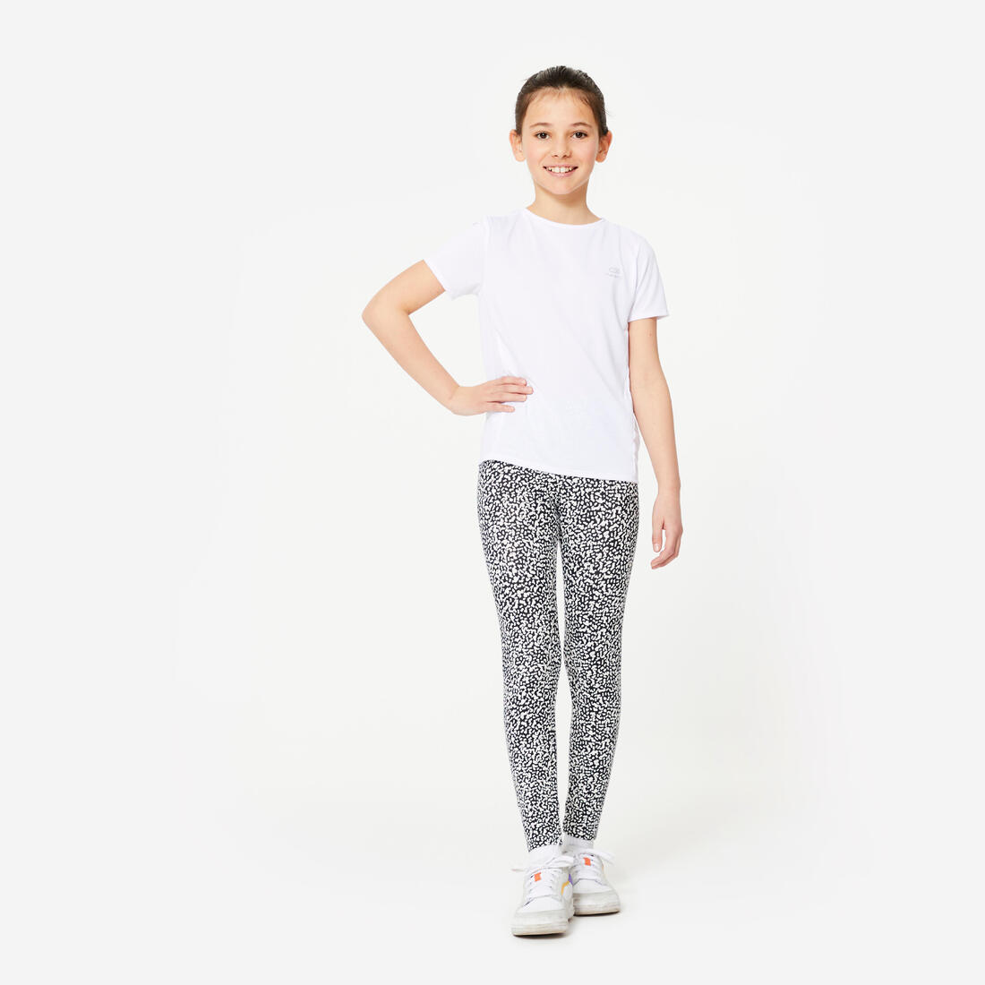 T-shirt multisport respirant enfant mixte, Blanc