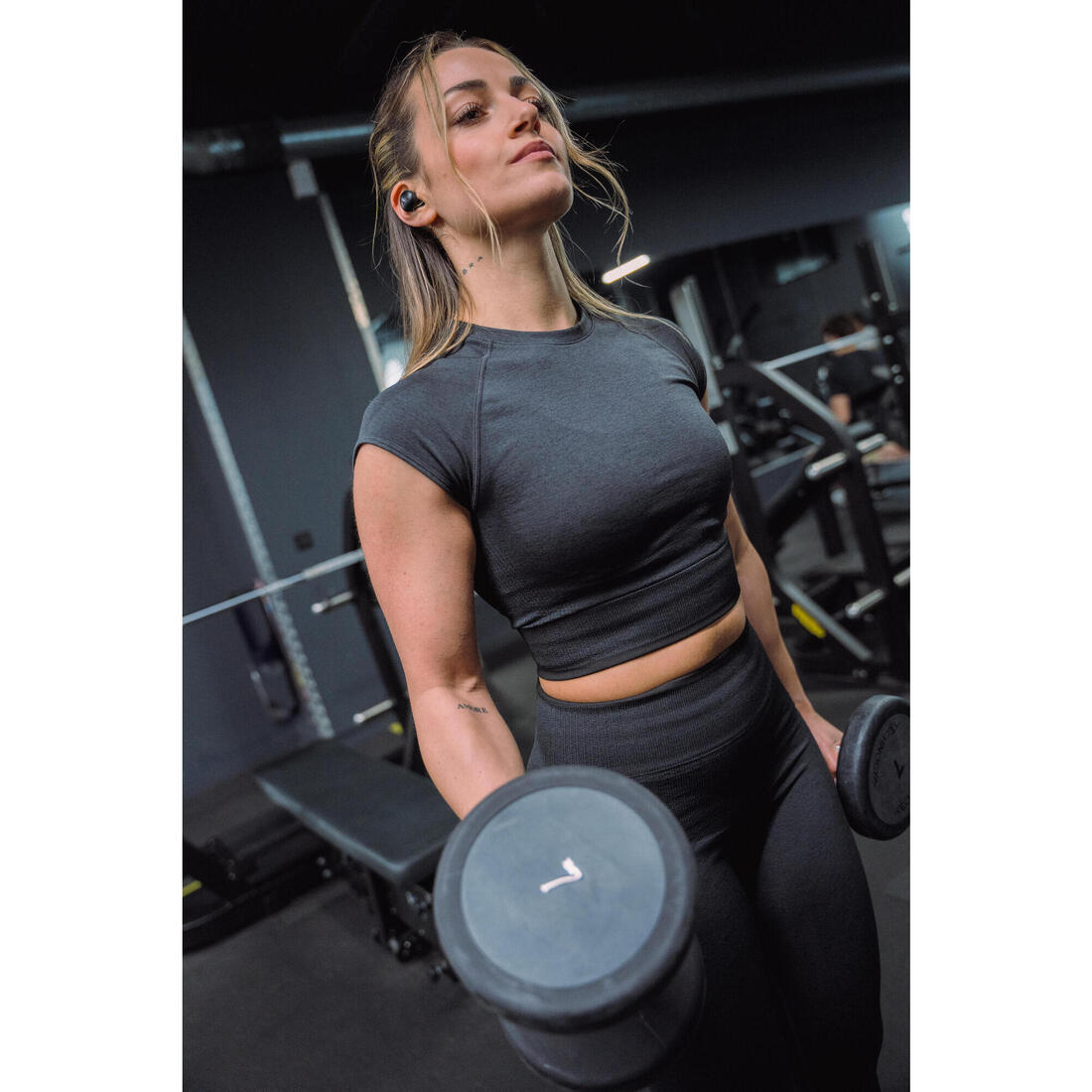 Crop top seamless de musculation femme